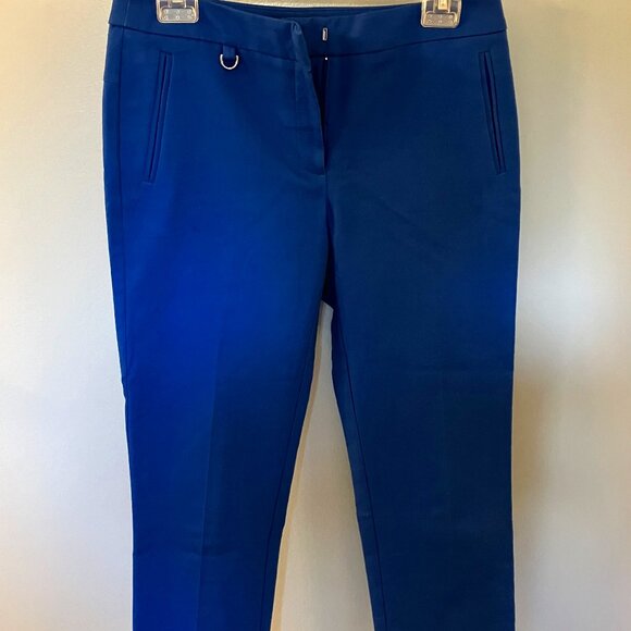 Adrianna Papell Pants - Adrianna Papell womens Blue capri stretch office career Size 4